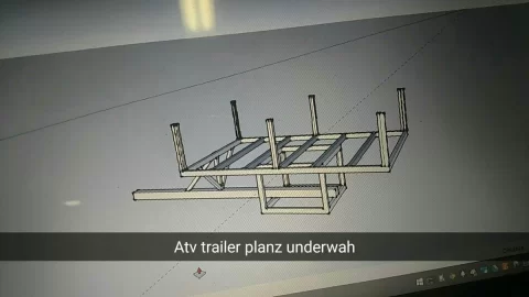 [Hearth.com] ATV Walking Axle Homemade Trailer "COD Haula"