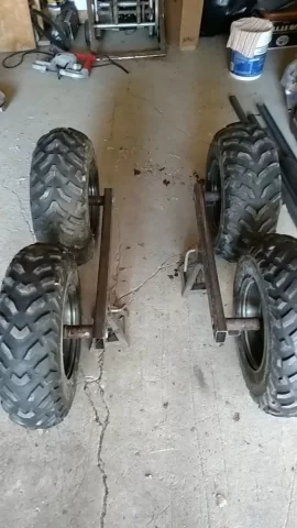 [Hearth.com] ATV Walking Axle Homemade Trailer "COD Haula"