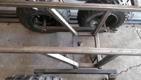 [Hearth.com] ATV Walking Axle Homemade Trailer "COD Haula"