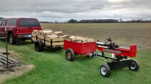 [Hearth.com] ATV Walking Axle Homemade Trailer "COD Haula"