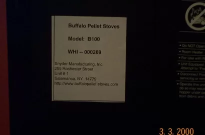 [Hearth.com] Buffalo B-100 Pellet Auger Noise..