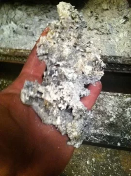 [Hearth.com] Coral/glass like deposits in Timberline ash