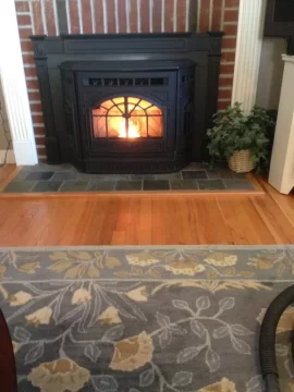 [Hearth.com] My Summer project completed...Quadrafire Castile Insert in my stairwell