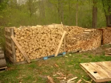 [Hearth.com] Stacking wood on 2x12's & 2x8's etc..instead of pallets