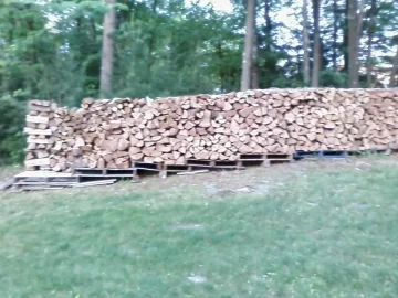 [Hearth.com] Wood Pile on a Slope