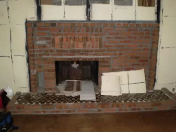 [Hearth.com] Help-Need Suggestions- Stone Veneer Over Brick Fireplace?