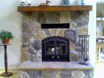 [Hearth.com] Help-Need Suggestions- Stone Veneer Over Brick Fireplace?