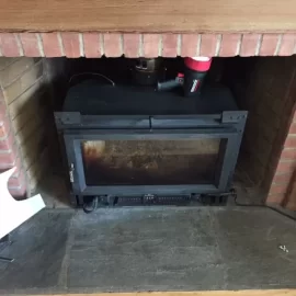 [Hearth.com] Poor man's block off plate installed