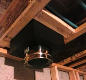 [Hearth.com] 8 inch pipe and chimney installation for basement stove