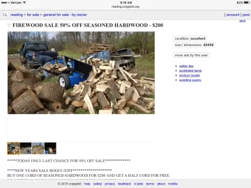 [Hearth.com] Craigslist laugh of the day.....