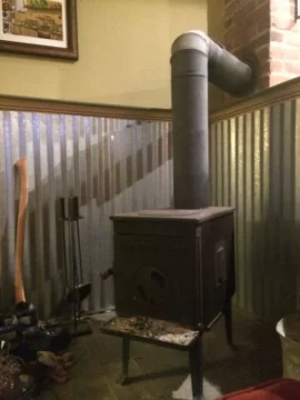 [Hearth.com] How to achieve 3" stove pipe clearance in this setup?