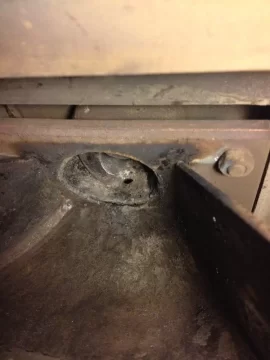 [Hearth.com] Harman auger tube burn hole repair