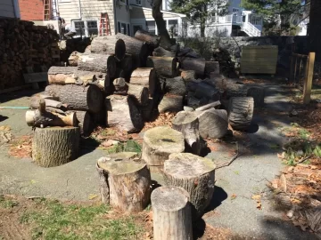 [Hearth.com] Wood taken - Metrowest Boston - Free pine and oak rounds, over a cord total