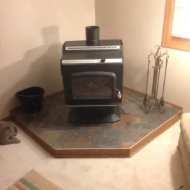 [Hearth.com] Hearth pad, Stove and Chimney install