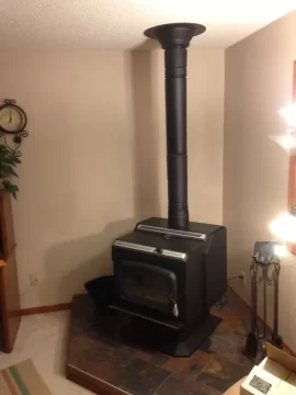 [Hearth.com] Hearth pad, Stove and Chimney install