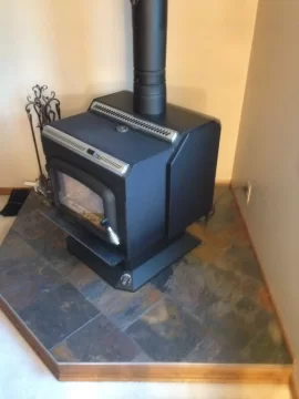 [Hearth.com] Hearth pad, Stove and Chimney install