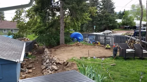 [Hearth.com] Boulder Retaining Wall Project