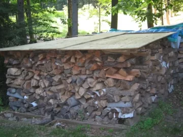 [Hearth.com] Solution to keep my woodpile DRY!