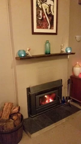 [Hearth.com] Mantel build - Australian Red Gum