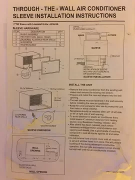 [Hearth.com] Any tips on 230 VAC Air Conditioner Thru-The-Wall Installation?