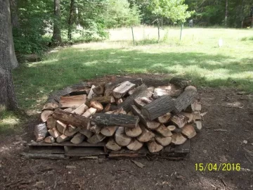 [Hearth.com] Stacks finished and Holz hausen beginning