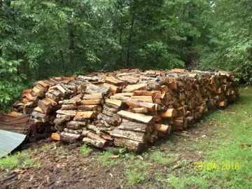 [Hearth.com] Stacks finished and Holz hausen beginning