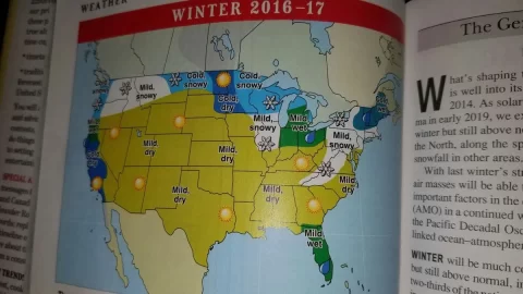 [Hearth.com] A even warmer and less snowy winter ahead according to the new issue of The Old Farmers Almanac!