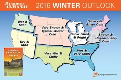 [Hearth.com] A even warmer and less snowy winter ahead according to the new issue of The Old Farmers Almanac!