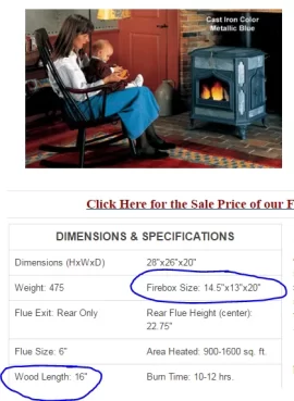 [Hearth.com] 19" rounds/16" stove