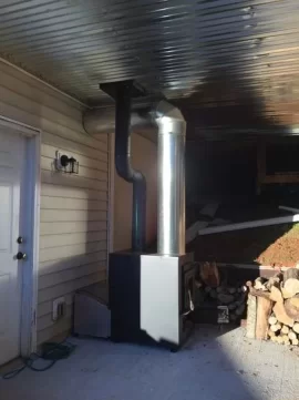 [Hearth.com] Indoor furnace outside and everything between