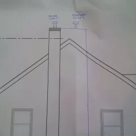 [Hearth.com] Side-by-Side Chimneys (one gas, one wood)