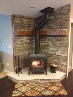 [Hearth.com] Anyone have a free standing pellet stove with mantle?