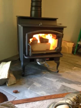 [Hearth.com] Manufactured home fireplace replacement complete!  Big thanks...