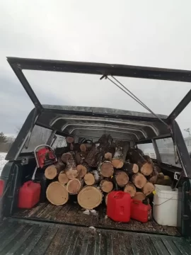 [Hearth.com] A pickup truck load of splits vs rounds...