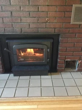 [Hearth.com] Custom surround for insert set into fireplace