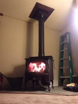 [Hearth.com] Manufactured home fireplace replacement complete!  Big thanks...