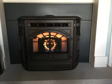 [Hearth.com] Fire Plate for pellet stove...kinda cool...I mean Hot!