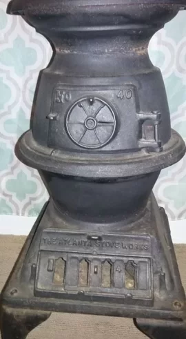 [Hearth.com] Atlanta Stove Works #40 Wood/Coal Antique Potbelly Stove