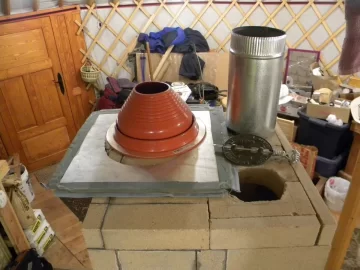 [Hearth.com] Stovepipe/Chimney for a masonry heater in a yurt