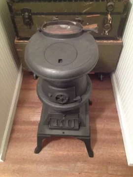 [Hearth.com] Small Pot Belly Stove, What Size Of Pipe?