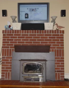 [Hearth.com] Mounting LCD TV above mantel with wood insert