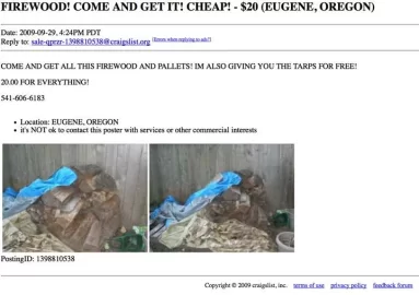 [Hearth.com] Craiglist Funnies - Firewood for sale :)