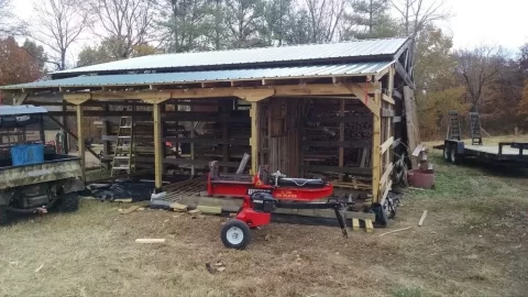 [Hearth.com] Crushed stone or raised floor for wood shed