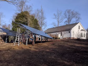 [Hearth.com] Ground-mount 9Kw solar install beginning today