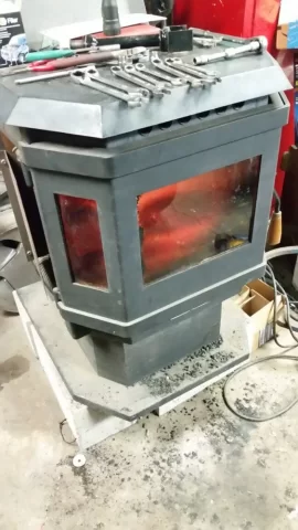 [Hearth.com] Old pellet master AKA my garage grinder