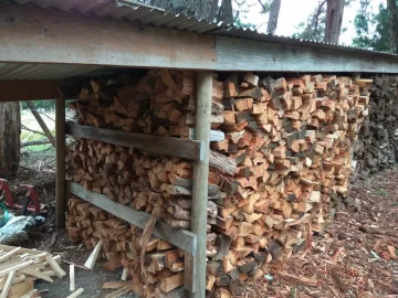 [Hearth.com] Filled the wood shed this week.