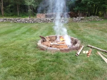 [Hearth.com] Lining a fire pit with sheet metal