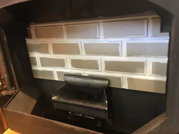 [Hearth.com] Anybody paint their firebrick? New VHT Satin clear paint - see pics. :-)