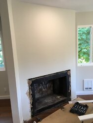 Removing zero clearance fireplace