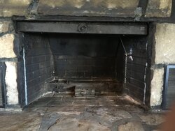 Removed wood stove trying to restore fireplace.